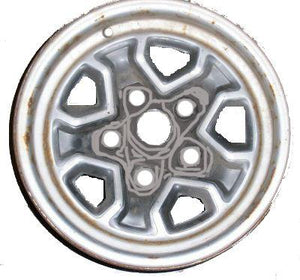 WHEEL RIM,14X6, 4-3/4" STEEL, USED