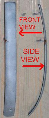 REAR BUMPER END CAP, RH, 78-81 CA, MOUNTS ON END OF BUMPER, METAL