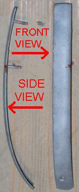 REAR BUMPER END CAP, LH, 78-81 CA, MOUNTS ON END OF BUMPER, STEEL, US