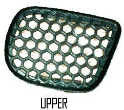FENDER GRILL, UPPER, RH, BLACK, PLASTIC, UPPER, USED