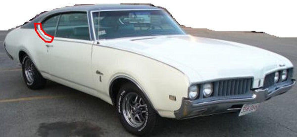 QUARTER PEAK MOLDING ,HDT RIGHT USED 68 69 CUTLASS 442