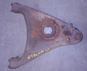 FRONT CONTROL ARM, LOWER, LEFT, USED, 65-70 CAT BONN, 65-68 GP
