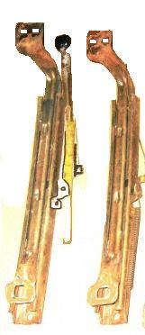 DRIVER BUCKET SEAT TRACK, USED, 73-77 GRAND PRIX REGAL