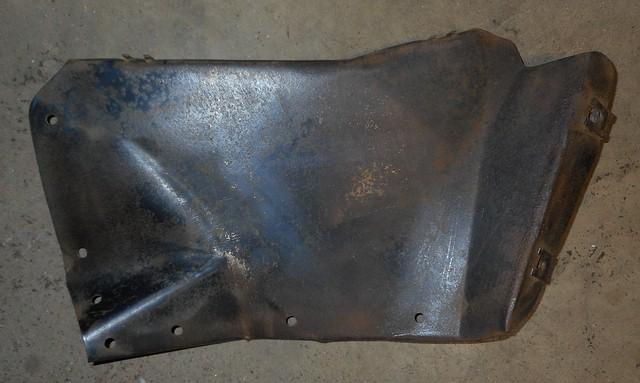WHEEL WELL SPLASH SHIELD ,LEFT USED 65 GTO LEMANS