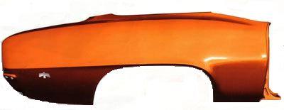 QUARTER PANEL, FULL RIGHT 69 FIREBIRD CONVERTIBLE