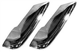 FRONT BUMPER GUARDS ,NEW PAIR 66 IMPALA SS