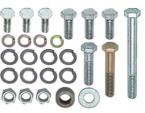 AC COMPRESSOR BOLT KIT, SB, NEW, W/MARKINGS, 64-68 CHEVY