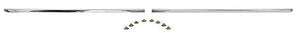 GRILLE TOP MOLDINGS, PAIR, NEW, 61 IMPALA BELAIR BISCAYNE