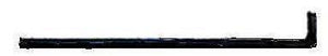REAR WINDOW MOLDING, LOWER, RIGHT, USED, 2 DOOR, 66-67 A-BODY