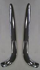 BUCKET SEAT CHROME L-SHAPED PAIR, 61-65 A-BODY B-BODY X-body