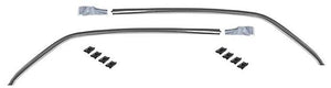 HEADLINER SIDE MOLDING SET ,CHROME, COUP, 66-67 CHEVELLE