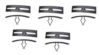 HOOD SEAL MOUNT CLIPS ,STEEL, 10 PCS SET, T-SHAPED, NEW