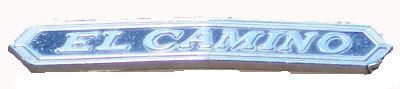 GRILLE EMBLEM,  "ELCAMINO", USED 66