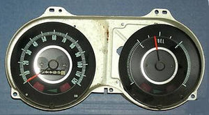 DASH GAUGE CLUSTER, USED SPEEDO & FUEL 67  CAMARO FIREBIRD