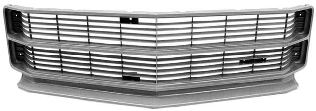 FRONT GRILLE ,NEW, NO CHROME, BLACK, 71 CHEVELLE SS