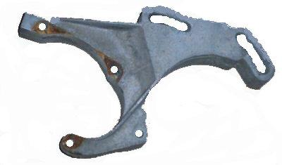 AC COMPRESSOR FRONT BRACKET, ALUMINUM, USED, 66-70 PONTIAC