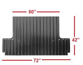 BED FLOOR PAN, REAR ,67-72 GM TRUCK SHORT BED