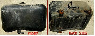 WASHER BOTTLE, 62-4 OLDS, BLACK, CAST# 584413, USED, EXC 64 CUT