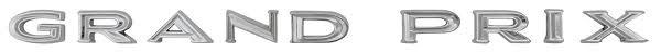 FENDER EMBLEMS (GRAND PRIX) 66 REPRO, LETTERS, PER SIDE, REPRO