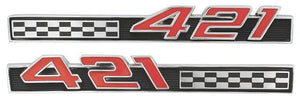 FENDER EMBLEMS 421, PAIR, NEW