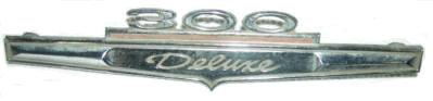 QUARTER PANEL EMBLEM, 300 DELUXE, 66-67 CH, USED, LH RH, EA