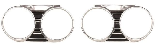 HEADLIGHT BEZELS, PAIR, REPRO