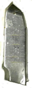FENDER EYEBROW MOLDING ,INNER RIGHT,USED 66 IMPALA