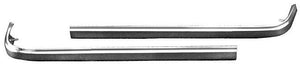 GRILLE LOWER END MOLDING, PAIR, NEW, 66 CHEVELLE