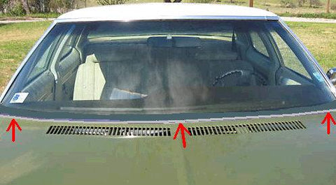 HOOD MOLDING, REAR, 73-4 CP IM, USED, MOUNTS ON REAR EDGE OF HOOD