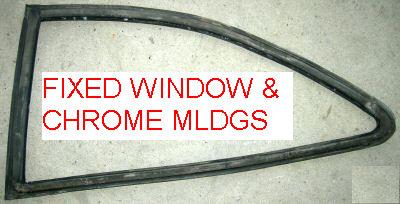 QUARTER GLASS SEAL, RIGHT SIDE, USED
