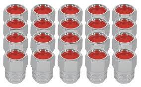 RALLY II LUG NUT SET (RED 20 PCS.) 70-UP  PONT