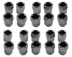 RALLY II LUG NUTS SET, BLACK, 20 PCS, REPRO