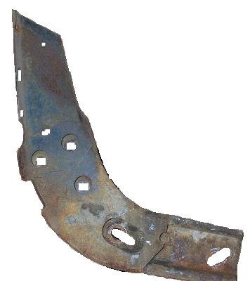 FRONT BUMPER BRACKET, LEFT, L-SHAPE, USED 67-69 FIREBIRD