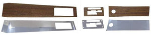CONSOLE WOODGRAIN VINYL & BACKING PLATES KIT , DUALGATE, NEW, 67 GTO