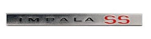 GLOVE BOX DOOR EMBLEM, SS, IM 66 ON DASH (IMPALA SS) USED