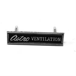 DASH EMBLEM, (ASTRO VENTILATION) NEW, 69 CHEVY