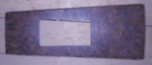 CONSOLE FORWARD PLATE, AUTO USED 68 69 FIREBIRD