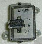 WIPER SWITCH, HIDDEN, 70-2 CUT, w/HIDDEN WIPERS, ROUND MOTOR, USED