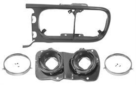 HEADLIGHT PLATE & REINFORCEMENT, LEFT, NEW, 69 FIREBIRD