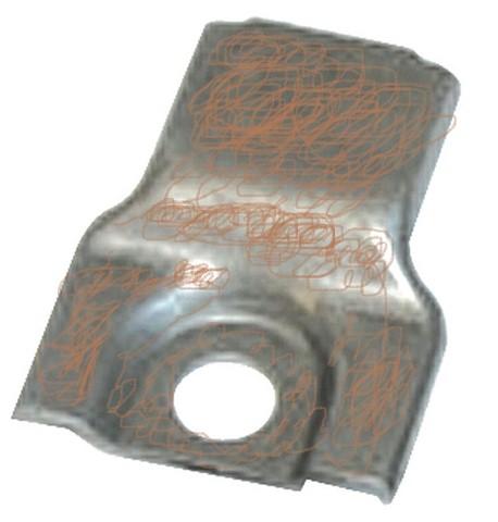 RADIATOR INSULATOR STOP BRACKET, 69-72 GTO GP 70-81 TA