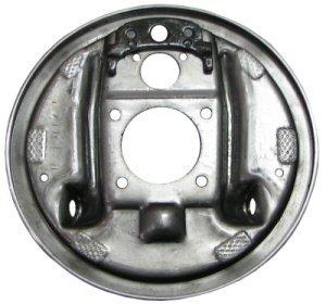 REAR DRUM BRAKE BACKING PLATE ,LEFT NEW, 64-81