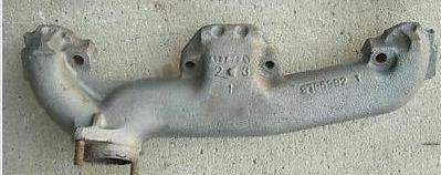 EXHAUST MANIFOLD, LH, 69 FB GP CT, V8, CAST# 9796155, USED, EXC.R A