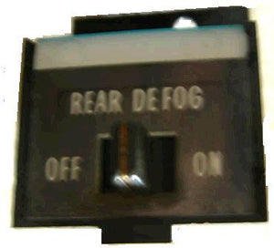 REAR DEFOGGER SWITCH ,USED 71-3 CADILLAC