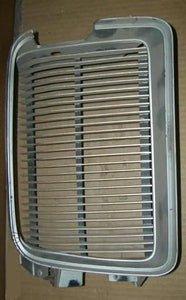 FRONT GRILL, RIGHT SIDE, USED, SILVER