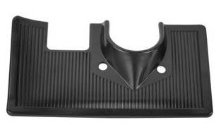 CARPET HOLD DOWN PLATE ,PLASTIC NEW 67 A-BODY