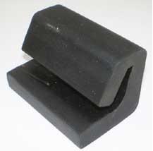 FRONT BUMPER REINFORCEMENT STABILIZER BUSHING, RUBBER, NEW, EACH