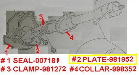 STEERING COLUMN PLATE, TO FLOOR, 67 NV, BOLTS TO FIREWALL, STEEL, USED