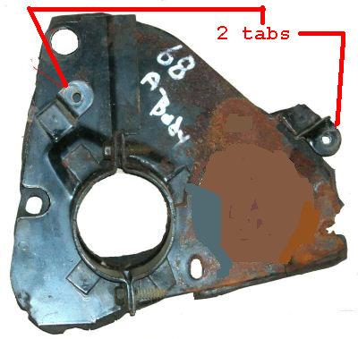 STEERING COLUMN PLATE, AT, 68 A-BODY, HOLDDOWN, AUTOMATIC TRANS, USED