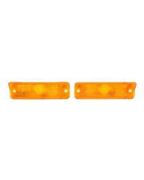 PARK LIGHT LENS, PAIR, NEW, 65 NOVA