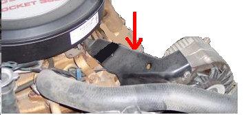 ALTERNATOR BRACKET, UPPER, V8, 72 OLDS, USED